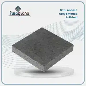 Batu Andesit Grey Emerald Polished