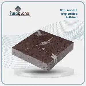 Batu Andesit Tropical Red Polished