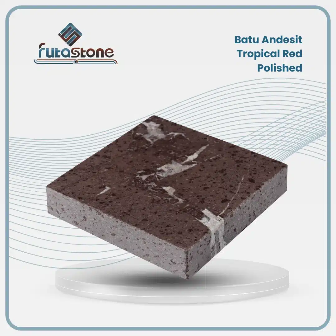 Batu Andesit Tropical Red Polished