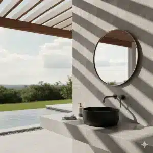 Wastafel Terazzo Bulat