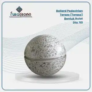 Bollard Pedestrian Teraso B2 Bentuk Bulat