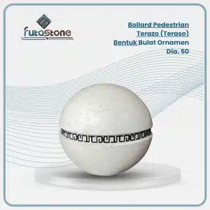 Bollard Pedestrian Terazo Motif