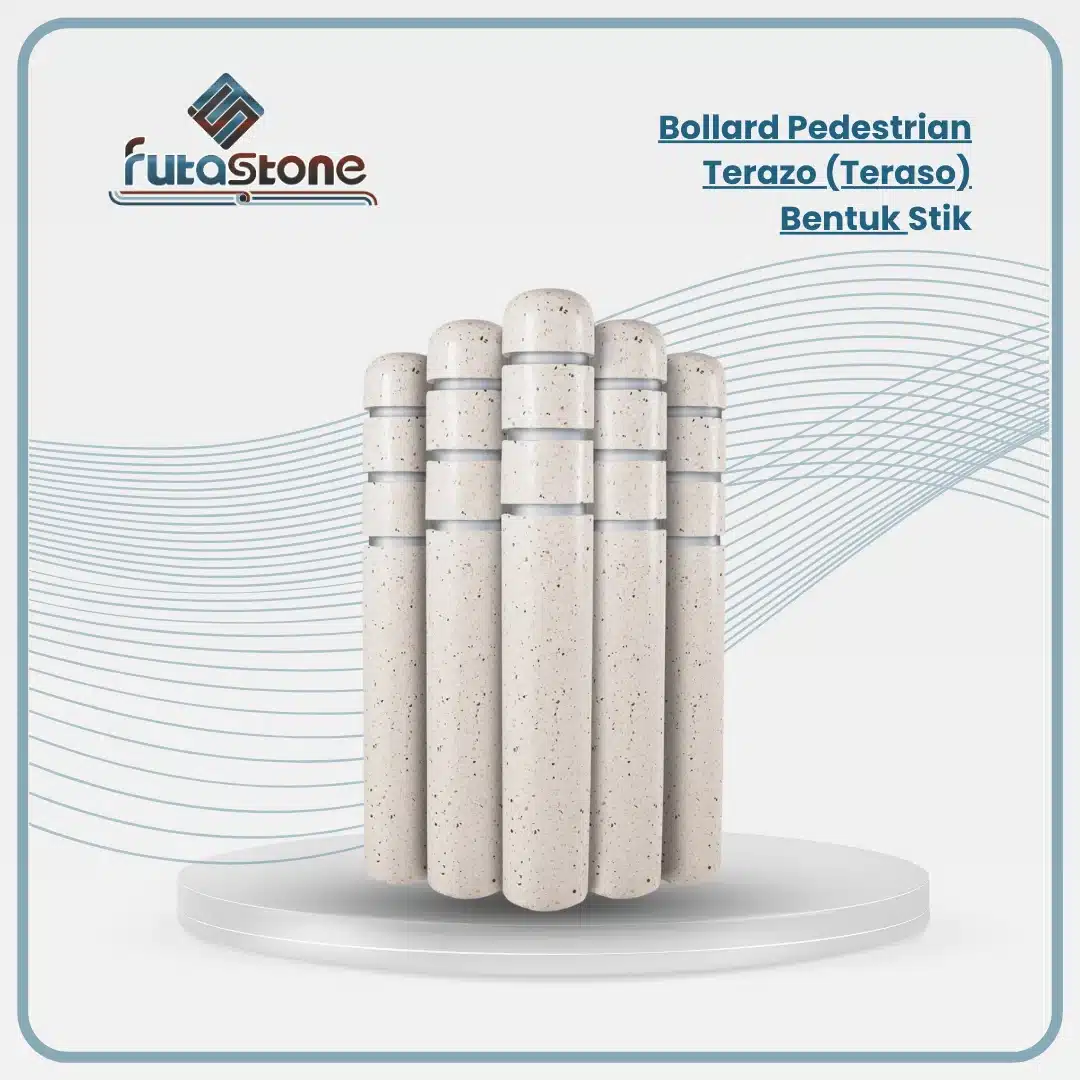 Bollard Pedestrian Teraso Bentuk Stik