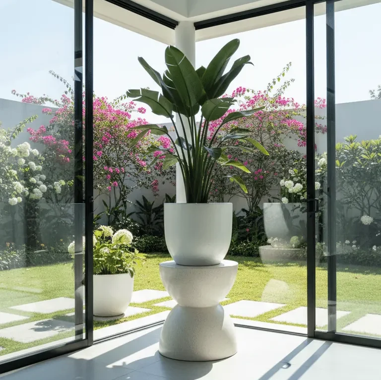 Tatakan pot terazo (teraso) tipe stool