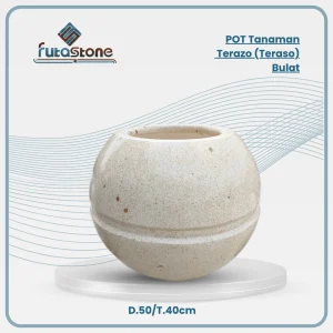 pot tanaman terazo (teraso) bola
