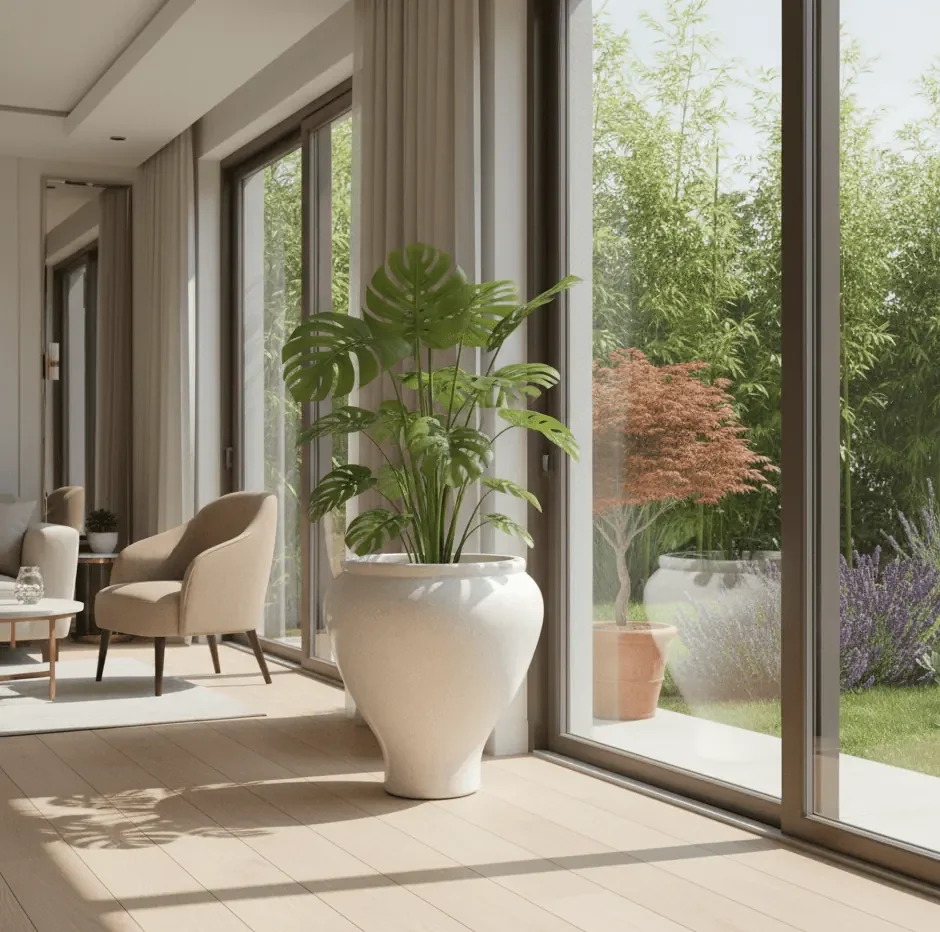 pot tanaman terazo (teraso) gentong guci clasic