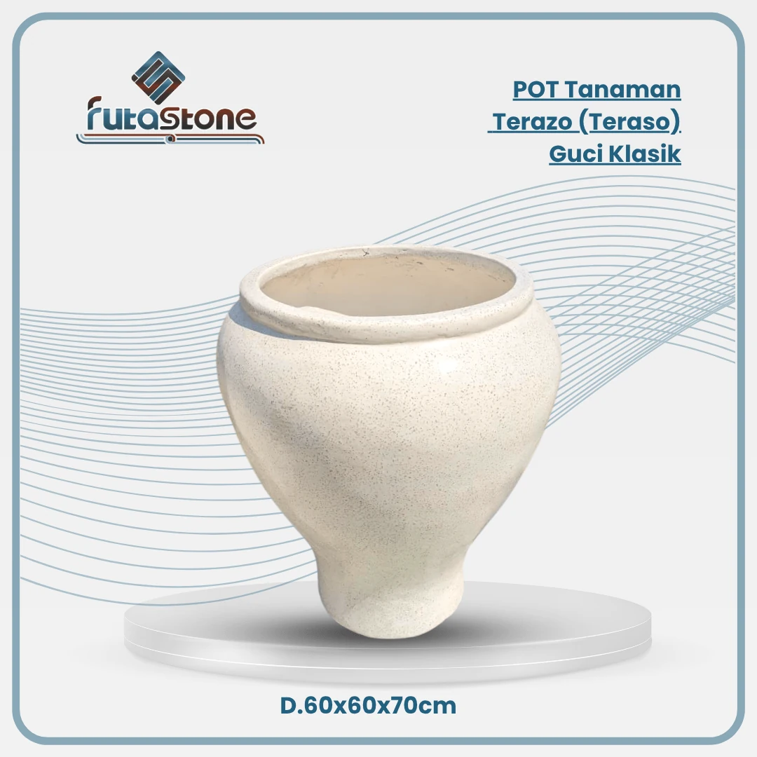 pot tanaman terazo (teraso) gentong guci clasic