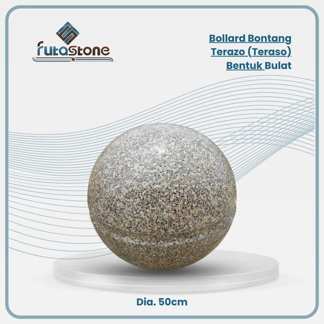 Bollard proyek bontang bentuk bulat