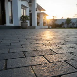 Penerapan Stretcher bond 45° Pattern