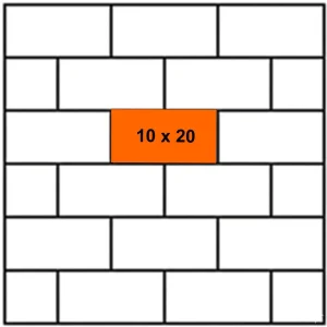 Stretcher bond Pattern